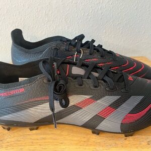 Adidas Predator League FG Black Red | Firm Ground Soccer Cleats | Men’s Size 10